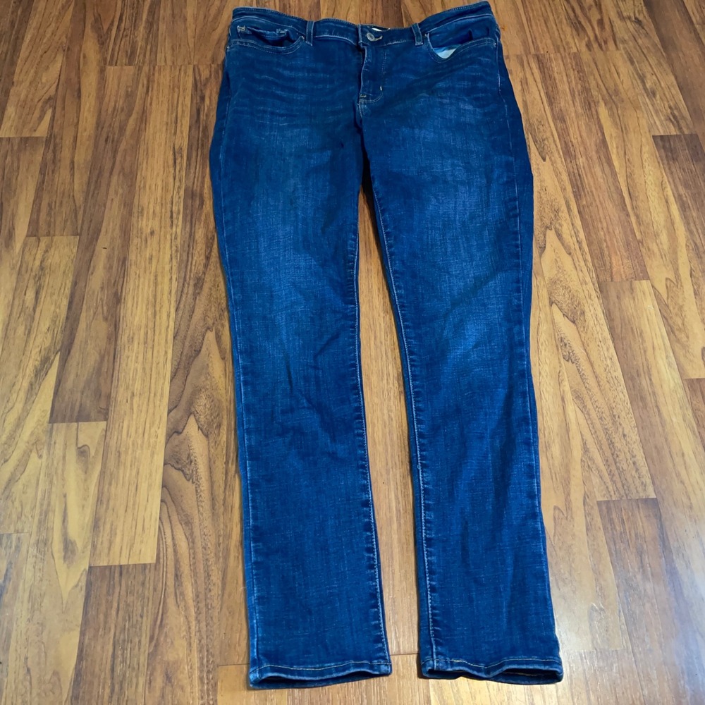 Levis 711 Skinny Jeans Womens 32 Dark Wash Denim Mid Rise Slim Fit 18881-0293